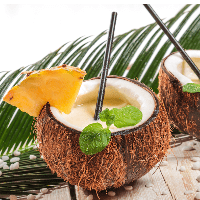 Malibu paradise - receta con coco | Tragos del Mundo